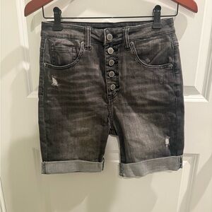 RISEN Black Wash Shorts Button Fly Size Small